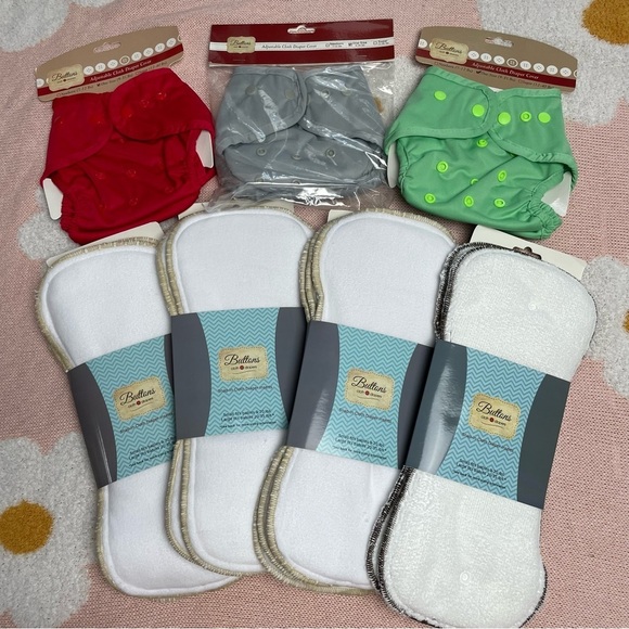 NWT Buttons Cloth Diaper Lot - Picture 1 of 4